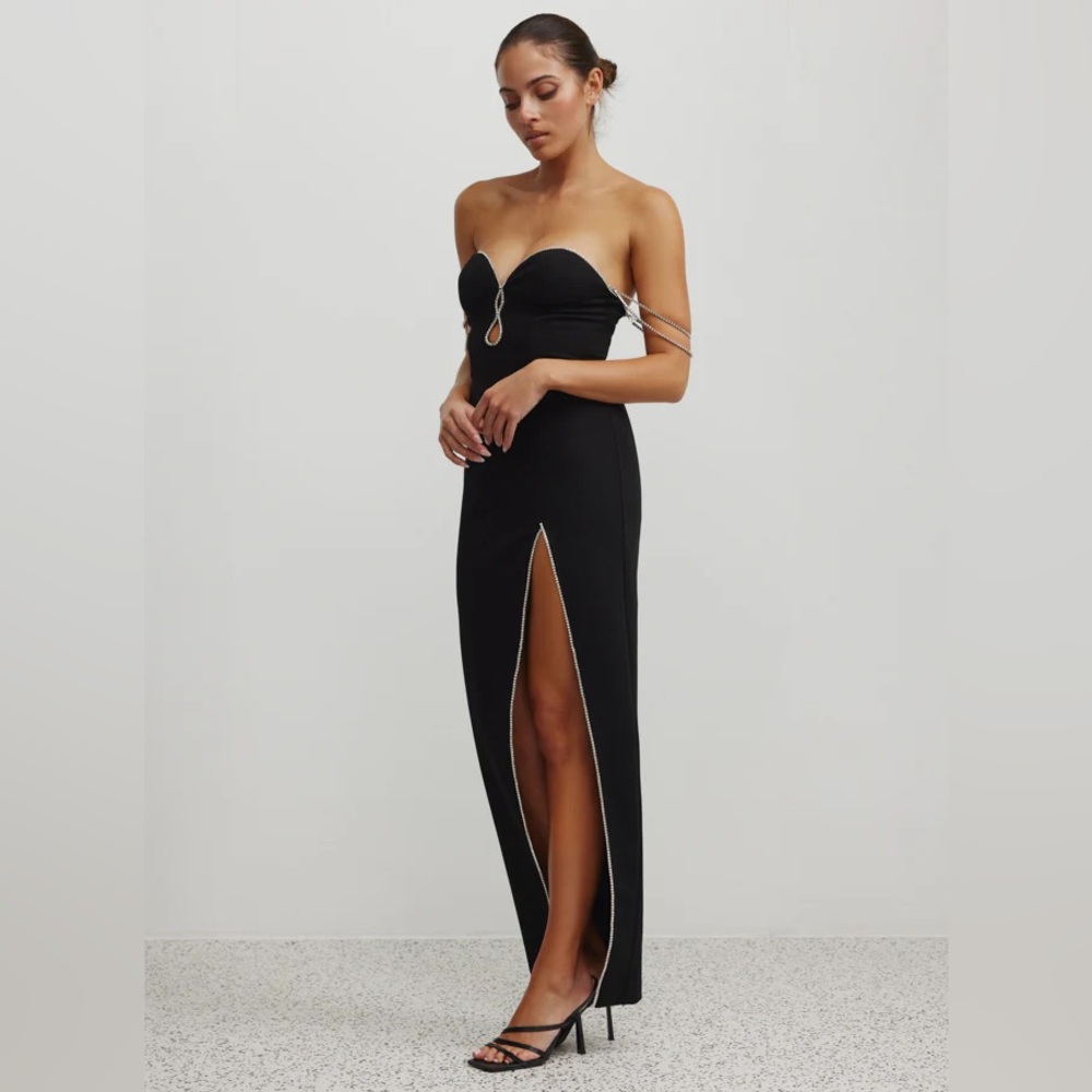 LEXI clothing AU | REVOLVE Phoenix dress in back and silver